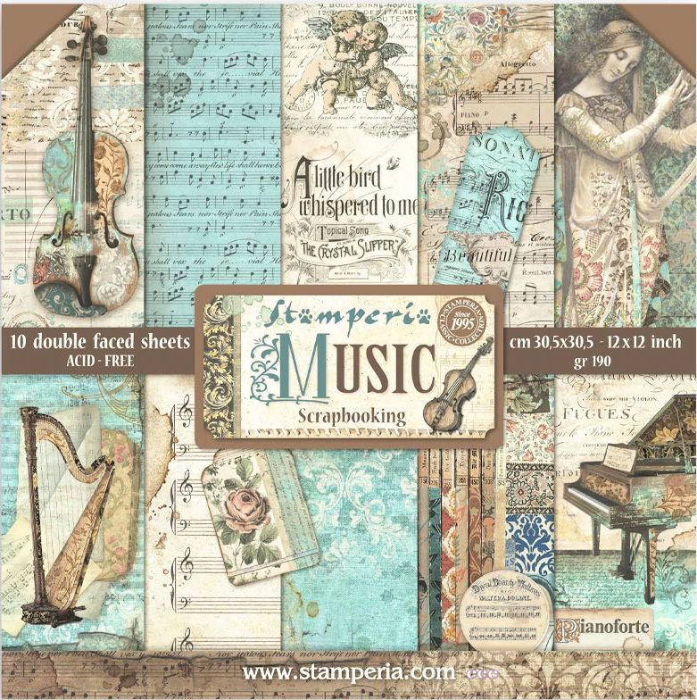 Stamperia Music Collection & book structure kit