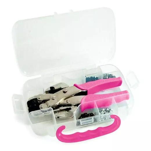 We R Memory Keepers Crop-A-Dile Hole Punch & Eyelet Setter with Eyelets in Case