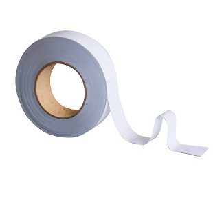 Flush edge double sided tape