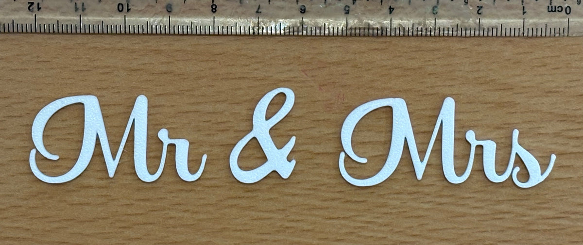 Mr & Mrs Embellishment