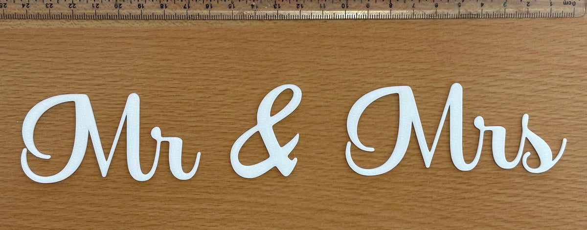 Mr & Mrs Embellishment