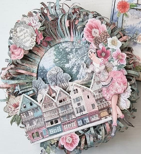 Stamperia Light Up Sweet Winter Wreath Kit