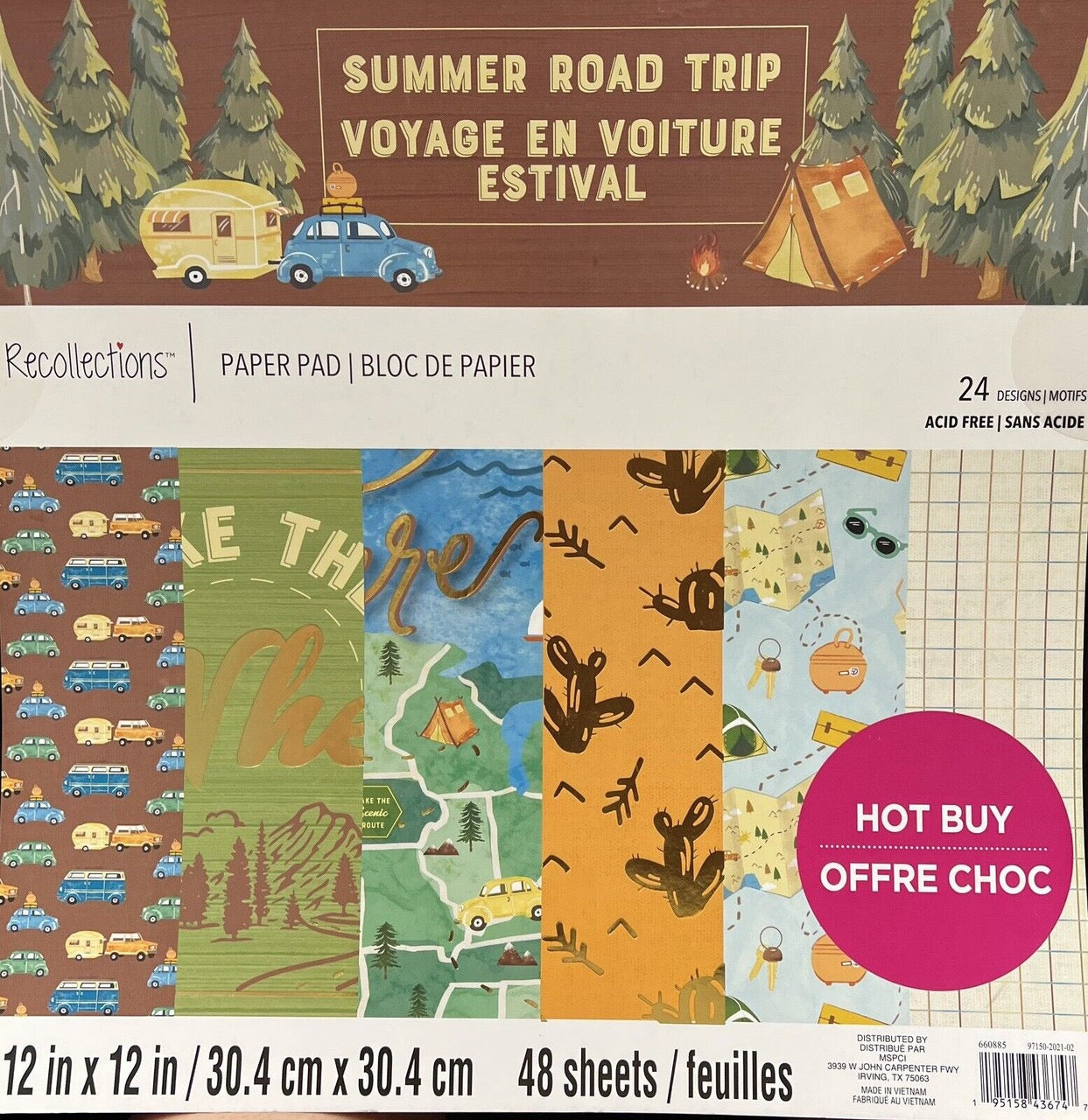 Recollections Summer Road Trip 48 Page pad