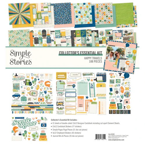 Simple Stories Happy Travels Collectors Essential Kit