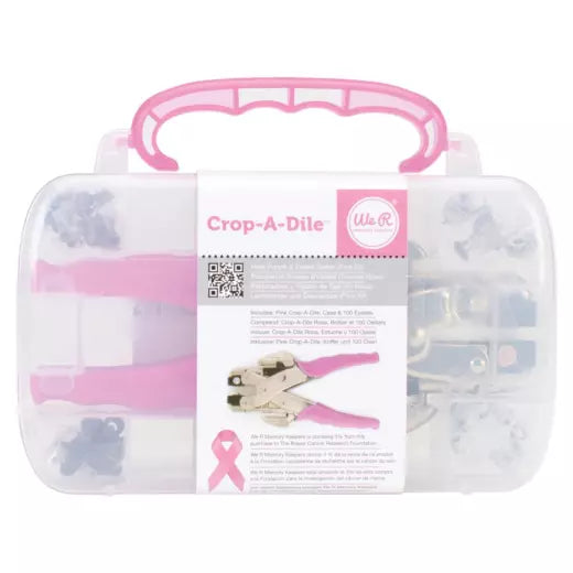 We R Memory Keepers Crop-A-Dile Hole Punch & Eyelet Setter with Eyelets in Case