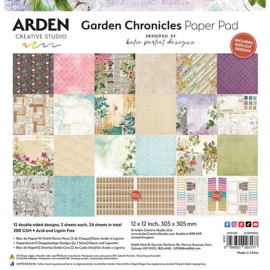 Arden Creative Studio Garden Chronicles 12x12" Paper Pad
