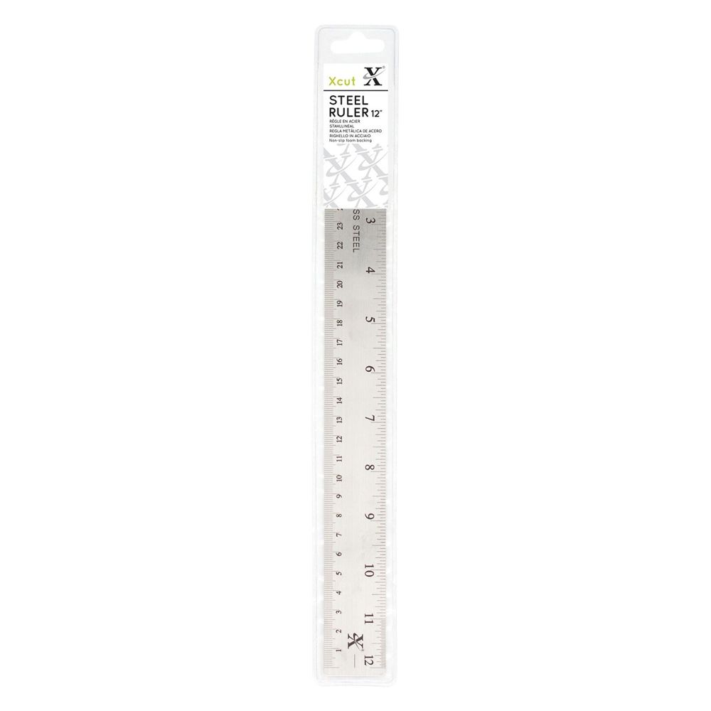 The Second Cut Ruler XCUT Soft Back Steel Ruler (XCU255300) – Paper Scissors Story